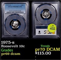 Proof PCGS 1975-s Roosevelt Dime 10c Graded pr69 d