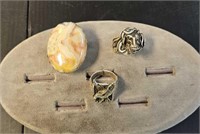 Sterling Silver Jewelry Rings Tray