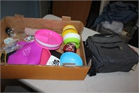 Toddler bowls,bib,lunch box, etc