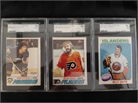 1976-78 O Pee Chee NHL Hockey SGC Graded Cards (3)