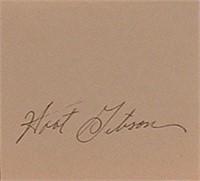 Rodeo star Hoot Gibson signature slip