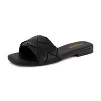 P4495  CUSHIONAIRE Franca Slide Sandal 6.5