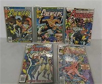 Five Marvel Avengers comics