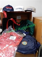 Assorted Bags and Hats in Group