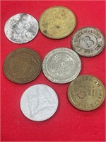 5 Tokens, Philippines coin, Italy coin