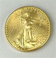 1992 1-Oz Fine Gold $50 Eagle Coin.