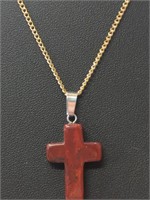 925 stamped 20-in chain with crucifix pendant