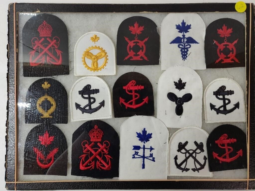 Military Patches in Frame