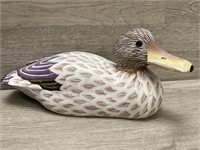 Hand Carved & Painted Duck Decoy