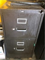 Q - 2-DRAWER FILE CABINET W/ CONTENTS (T153)