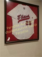 Titans 25 baseball shirt frame