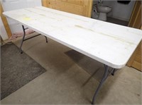 Poly Table w/ Folding Legs-29"Wx72"L