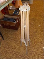 Primitive tri leg wood drying rack