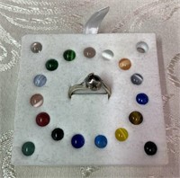 Sterling Ring with Various Replacable Stones