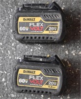 Police Auction: 2 - Dewalt Flexvol 6 Ah Batteries