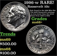 1996-w Roosevelt Dime RARE! 10c Grades Gem++ Unc