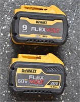 Police Auction: 2 - Dewalt Flexvol 9 Ah Batteries