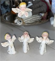(4) 1950's Flying Angels Ornament/Figurines