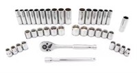 Kobalt 40-Piece Standard (SAE) and Metric Polished