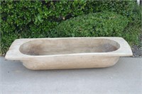 Large Wooden Hand Carved Dough Trough-20" X 45"