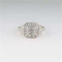 Brilliant Art Deco Style Diamond Ring