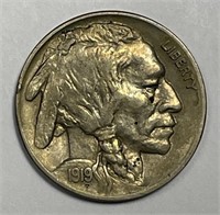 1919 Buffalo Nickel Extra Fine XF