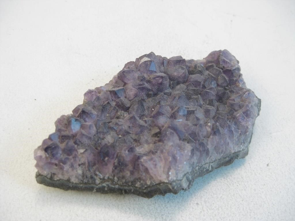 Purple Amethyst Crystal Cluster Geode Specimen