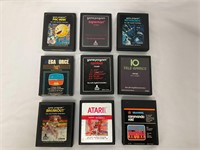 Lot of 9 Atari Computer Game Cartridges