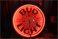 Lighted Bud light clock