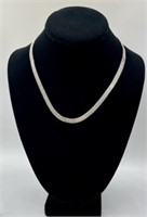 18" Sterling Mesh Weave Necklace