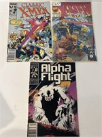 Lot of 3 vintage comics X-Men Aloha Fight