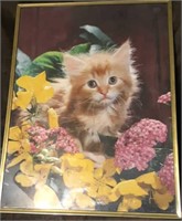 24"x18" Kitten Framed Poster