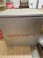 Gustafsons Galv. Milk Box -13"Wx11 1/2"Dx14"H