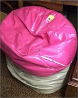 Lot of 2 bean bag chairs
