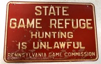 State Game Refuge License Plate