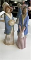 2 Tall Landy LLardro Figurines
