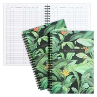 8.5 x 6.25  2 Pack Accounting Ledger Book for Smal