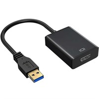 S  Vaupan Black USB HD Adapter Cable Dual HDMI 108