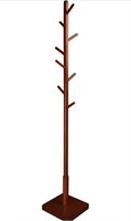 DADILL WOODEN TREE COAT RACK WITH 3 ADJUSTABLE