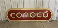 Vintage Large Plastic Conoco Sign