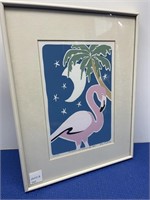 “Moon Over Flamingo “ , Signed , Numbered , Dated