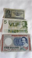 3 Netherlands 1949 - 2 1/2  Gulden Bank Note, 1966