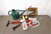 Watering Can, Yard Tools, Trimmer String And Misc