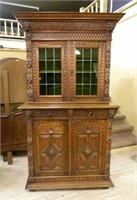 Neo Renaissance Style Bookcase on Cabinet.