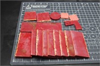 Red Composite Material, Man-made, 1lbs 4oz