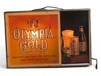 Vintage Olympia Gold Beer Sign Light Rare
