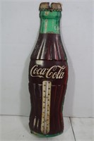 Vintage Coca Cola Metal Thermometer