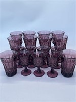 Noritake Plum Perspective Water Goblets, Wine