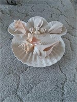 Sea Shell Platter with Sea Shells