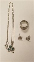 Ring & Sterling Shamrock Jewelry